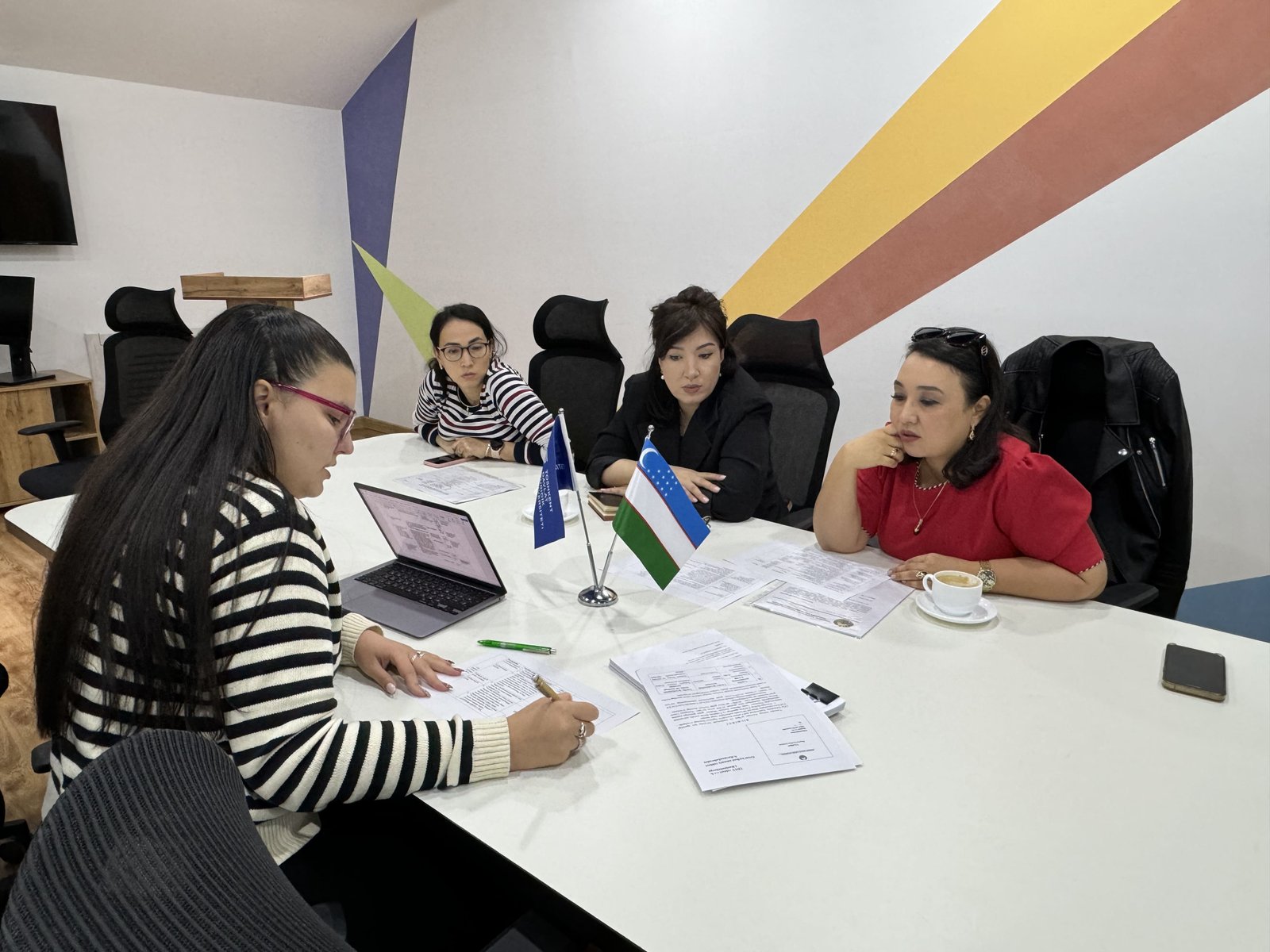 TSUL Faculty members discussing project details